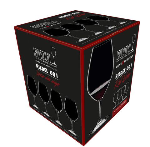 Riedel 00 Collection 001 red wine glass 4 pack for everyday entertaining
