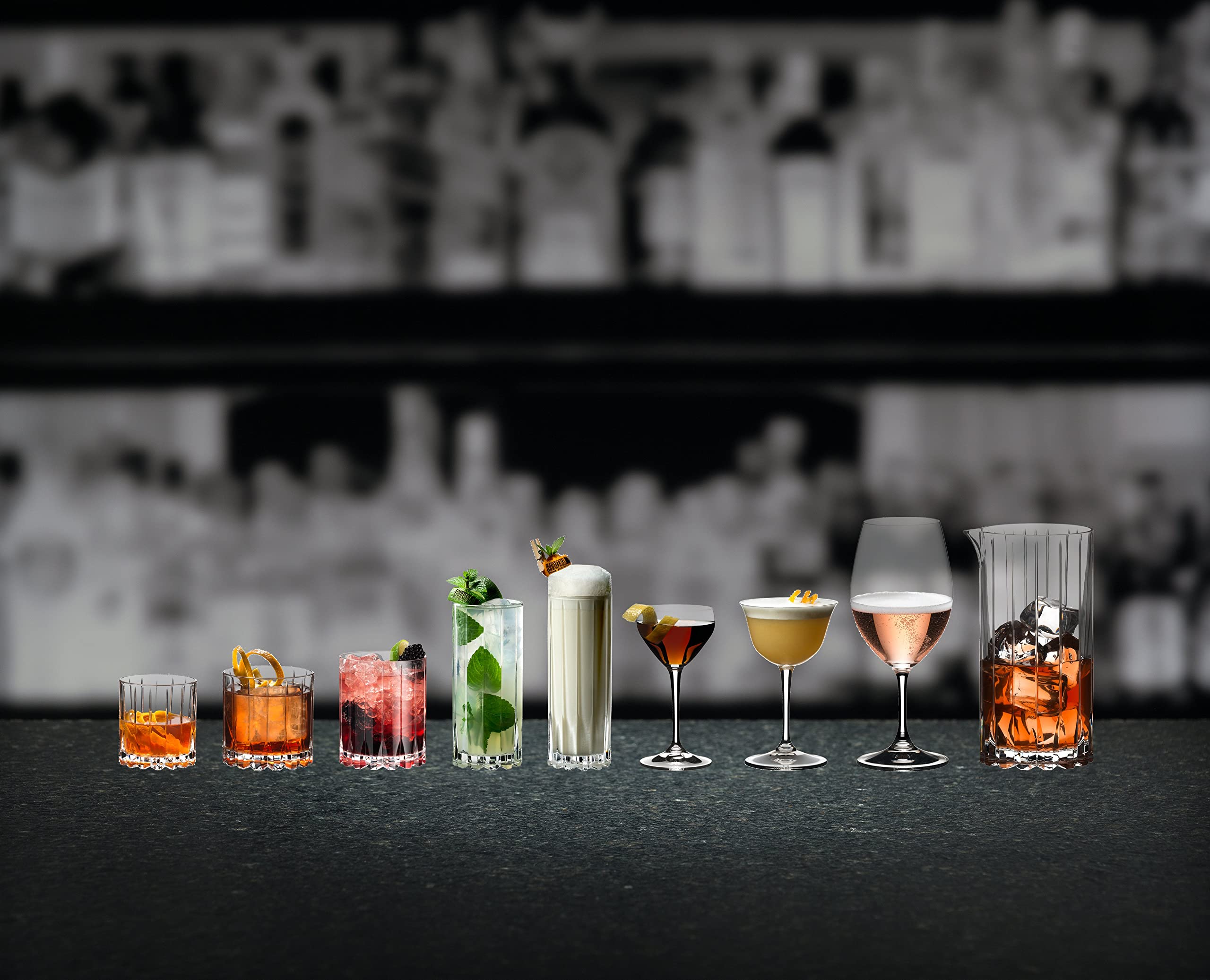Riedel 8-piece glassware pack includes rocks and highball glasses