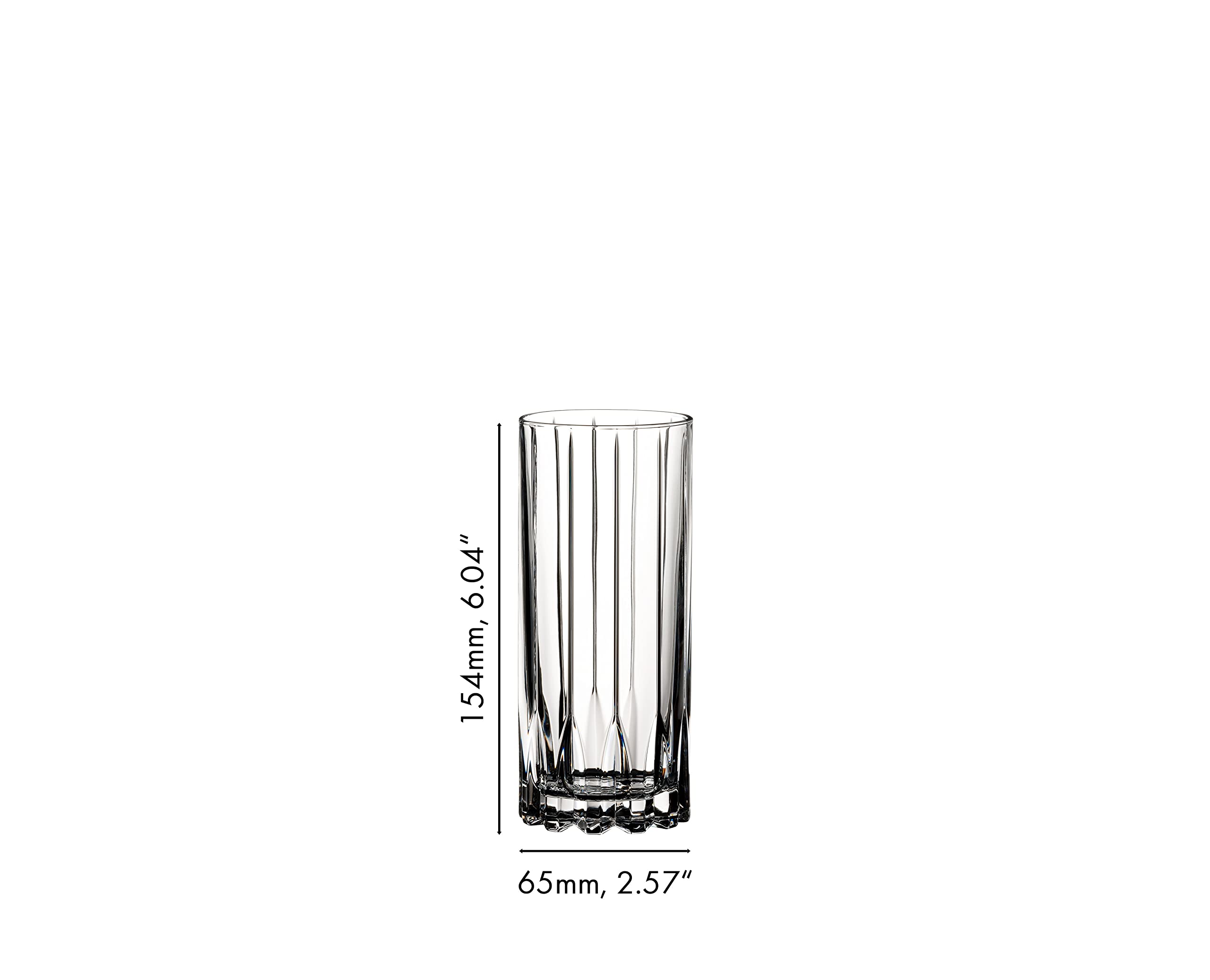 Ice-focused design reduces liquid displacement and improves perception.