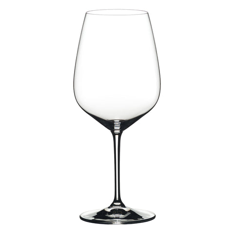 Dishwasher-safe Riedel Extreme Cabernet glass for easy cleanup after meals.