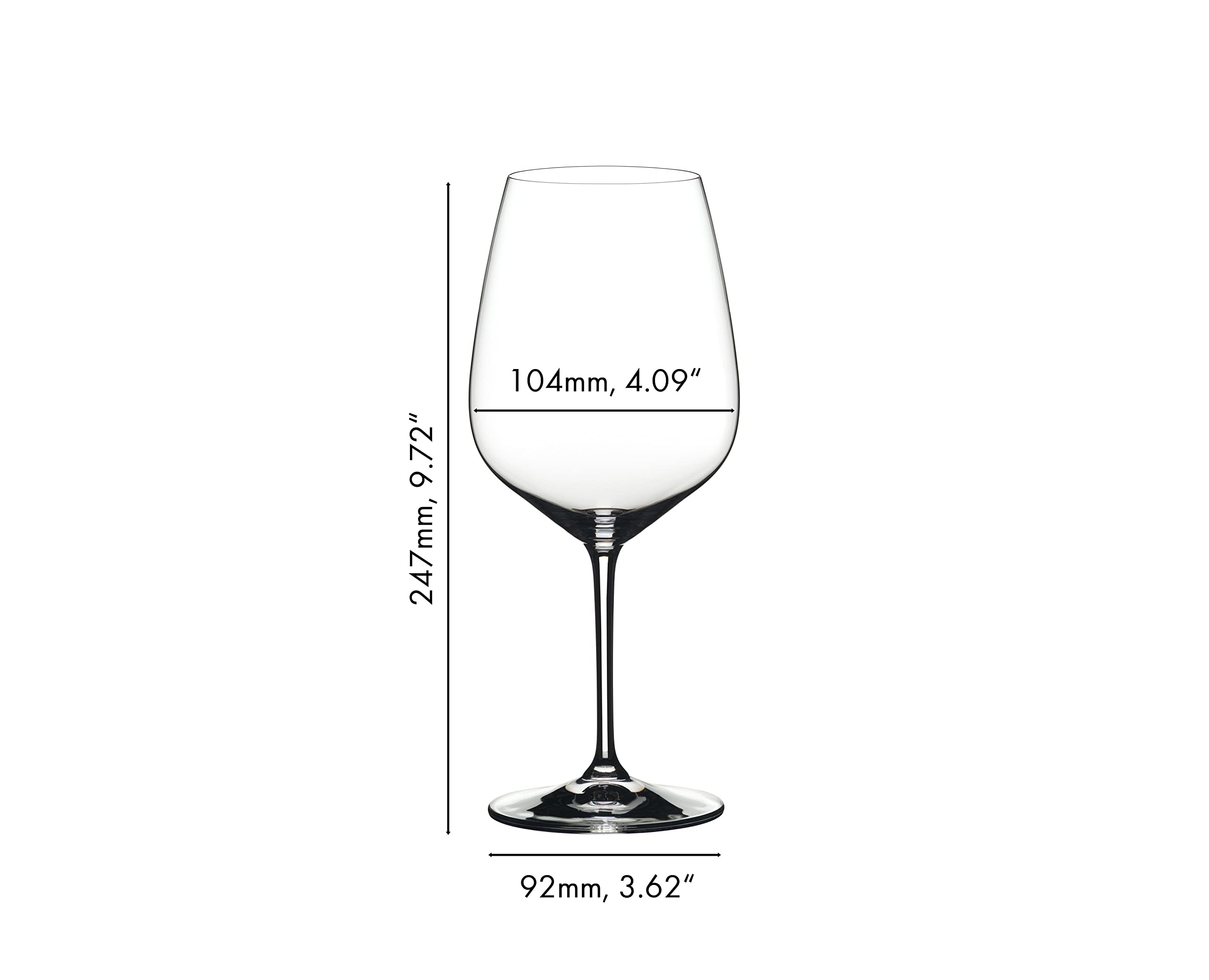 Riedel Extreme glass is dishwasher safe for easy cleanup after meals