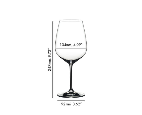 Riedel Extreme glass is dishwasher safe for easy cleanup after meals