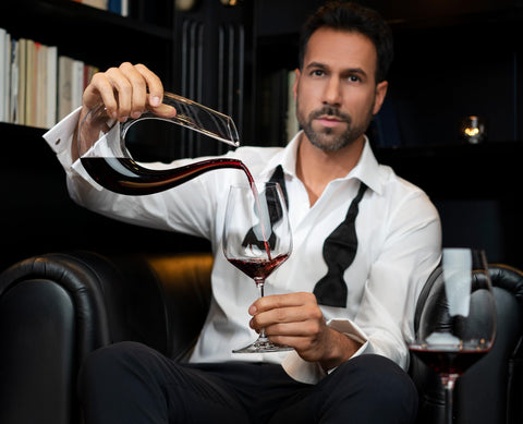 Riedel Extreme Merlot diamond glass emphasizes structure and finesse