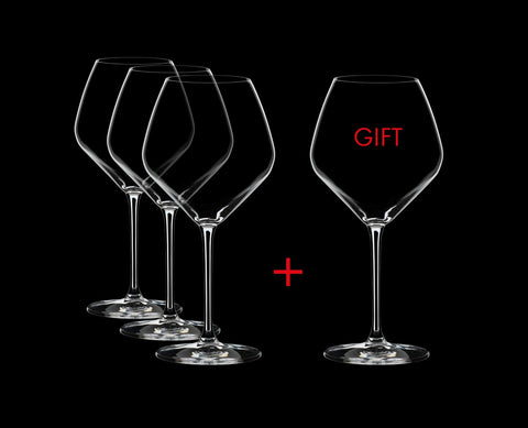 Riedel Extreme Pinot Noir glass dishwasher-safe design for easy care after entertaining.