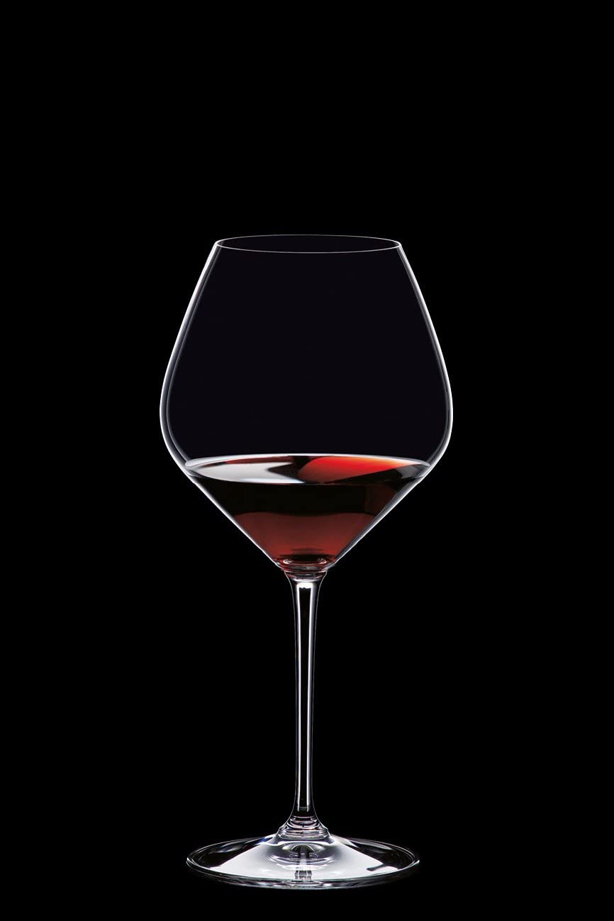 Riedel Extreme Pinot Noir glass is dishwasher safe for easy cleanup.