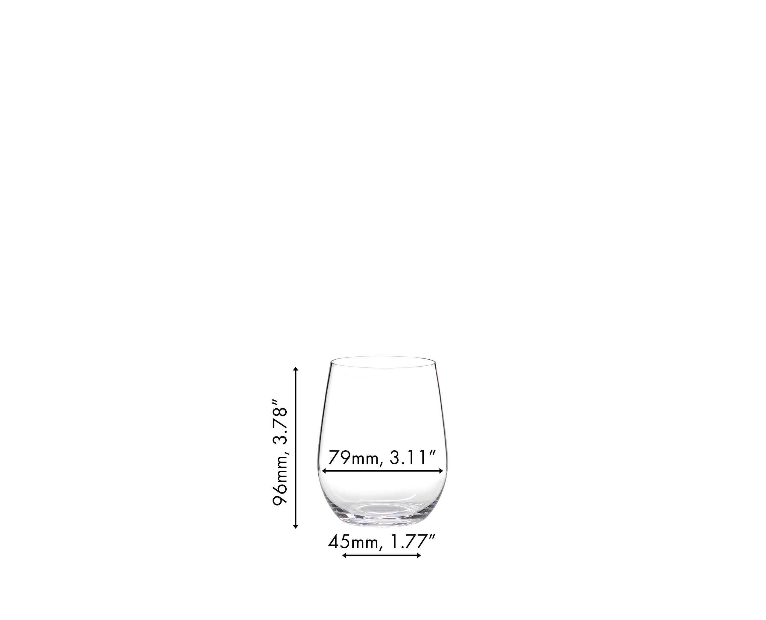 Riedel O portable stemless glass for picnics and mini bars.