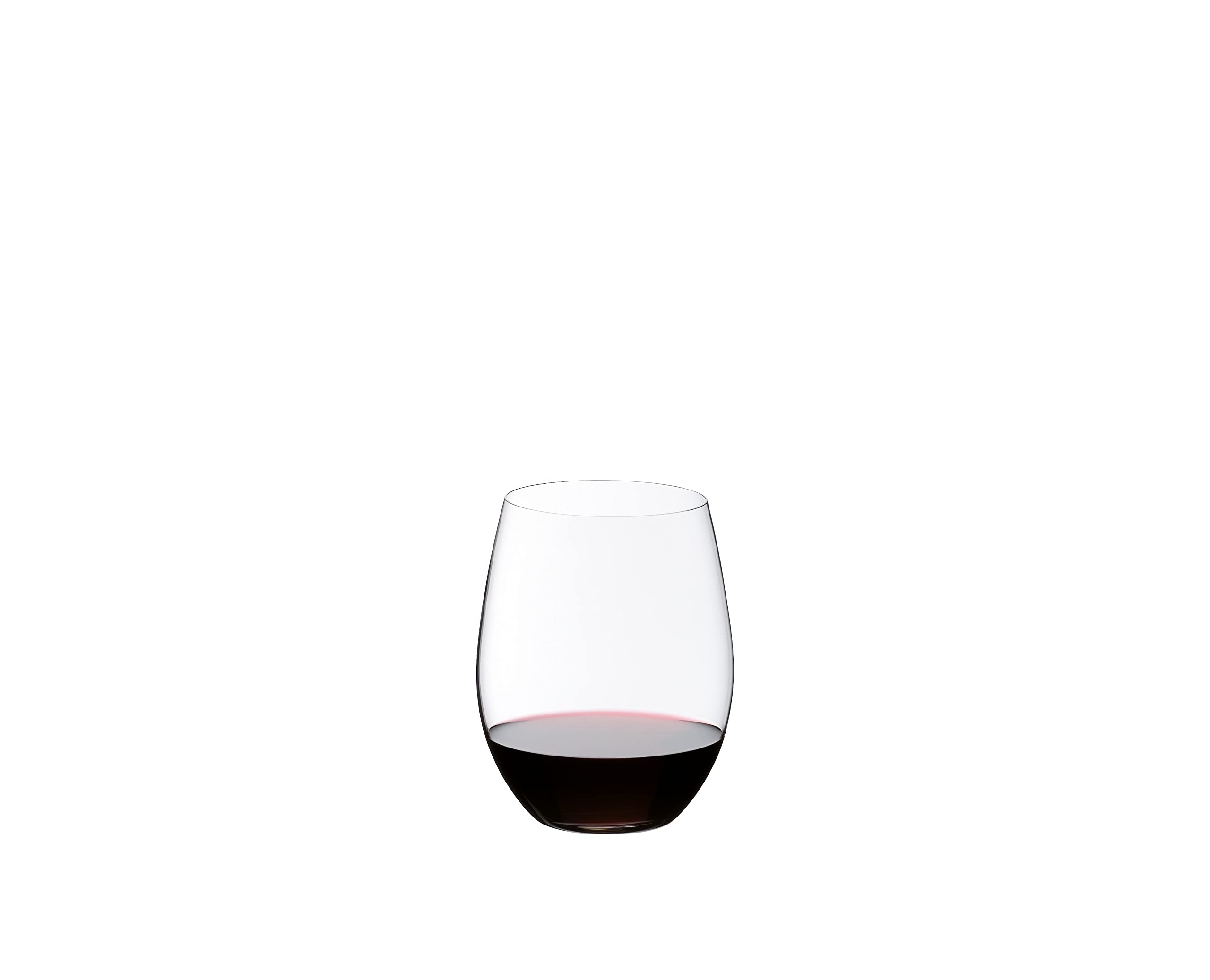 Riedel The O stemless design reduces breakage and stacks neatly.