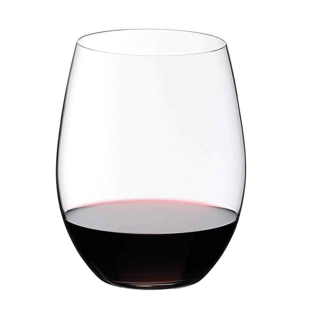 Riedel The O Cabernet Merlot tumbler four-piece set close-up showing clarity for structured reds