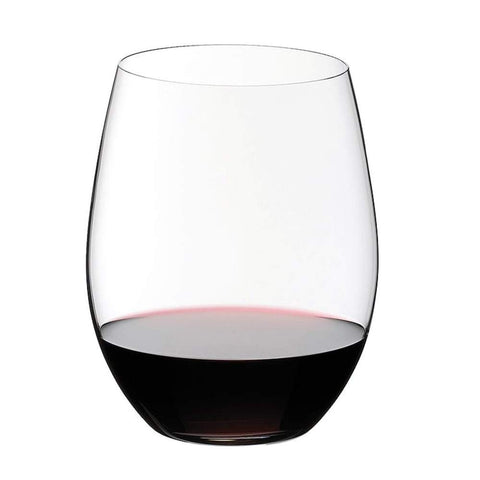 Riedel The O Cabernet Merlot tumbler four-piece set close-up showing clarity for structured reds