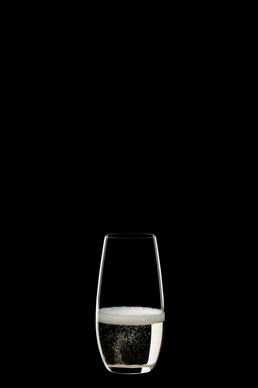 Riedel O wine tumbler compact glass ideal for travel or minibar.