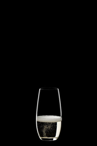 Riedel O wine tumbler compact glass ideal for travel or minibar.