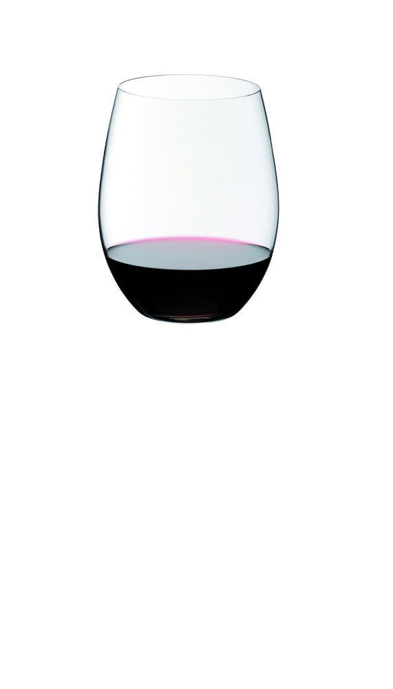 Riedel O glass in a pour demo showing bouquet and texture