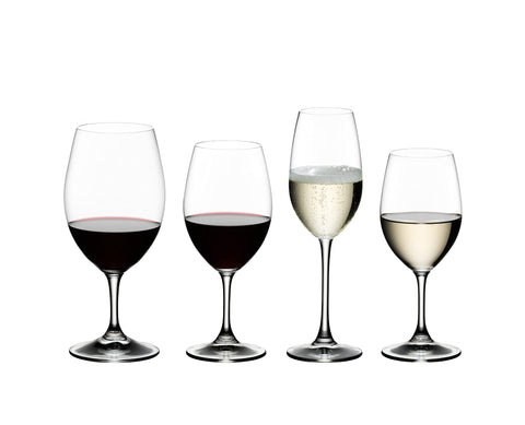 Elegant glass shape balances fruit and tannins in red wines.