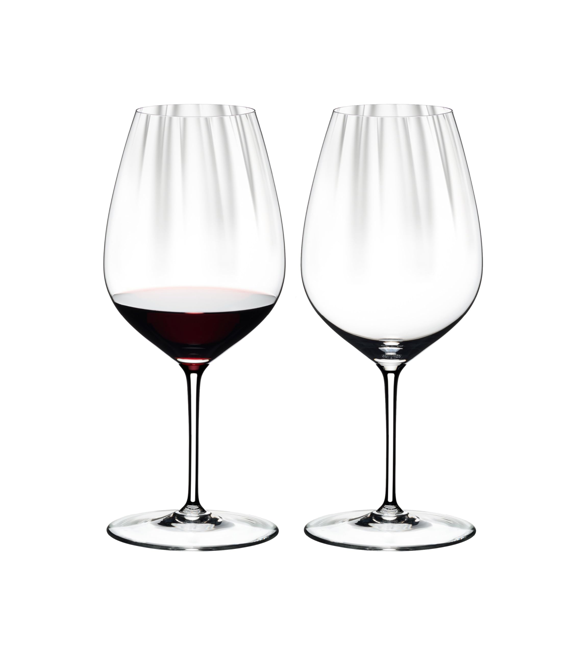 Riedel Performance Cabernet Merlot glass set highlighting wine aroma and structure for red wines.