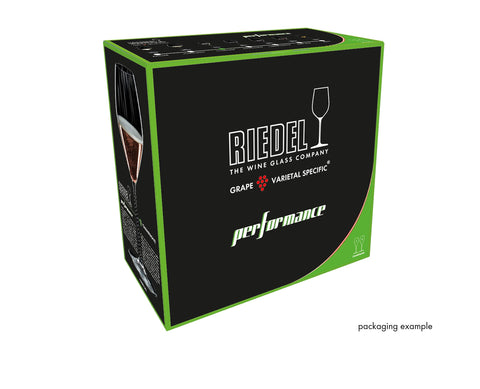Riedel Performance glass ideal for prosecco and sparkling wines.