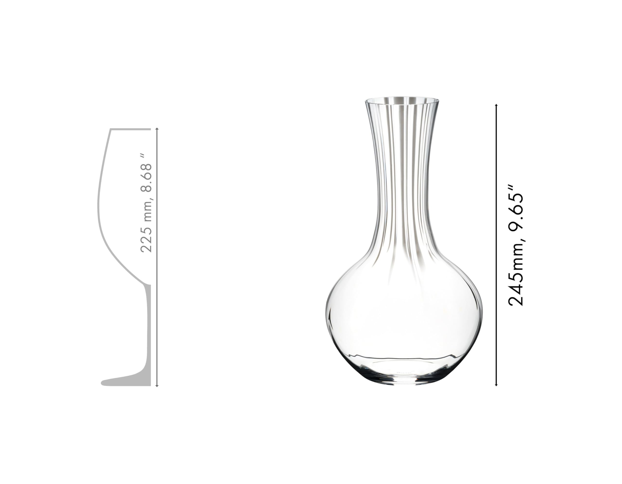 Riedel Performance Decanter simple design fits versatile table styling