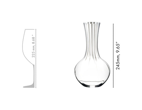 Riedel Performance Decanter simple design fits versatile table styling
