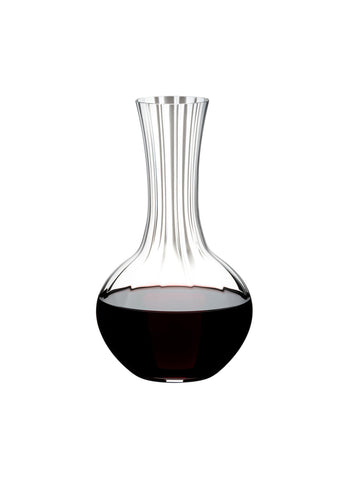 Riedel Performance Decanter wide bowl promotes gentle aeration and aroma development