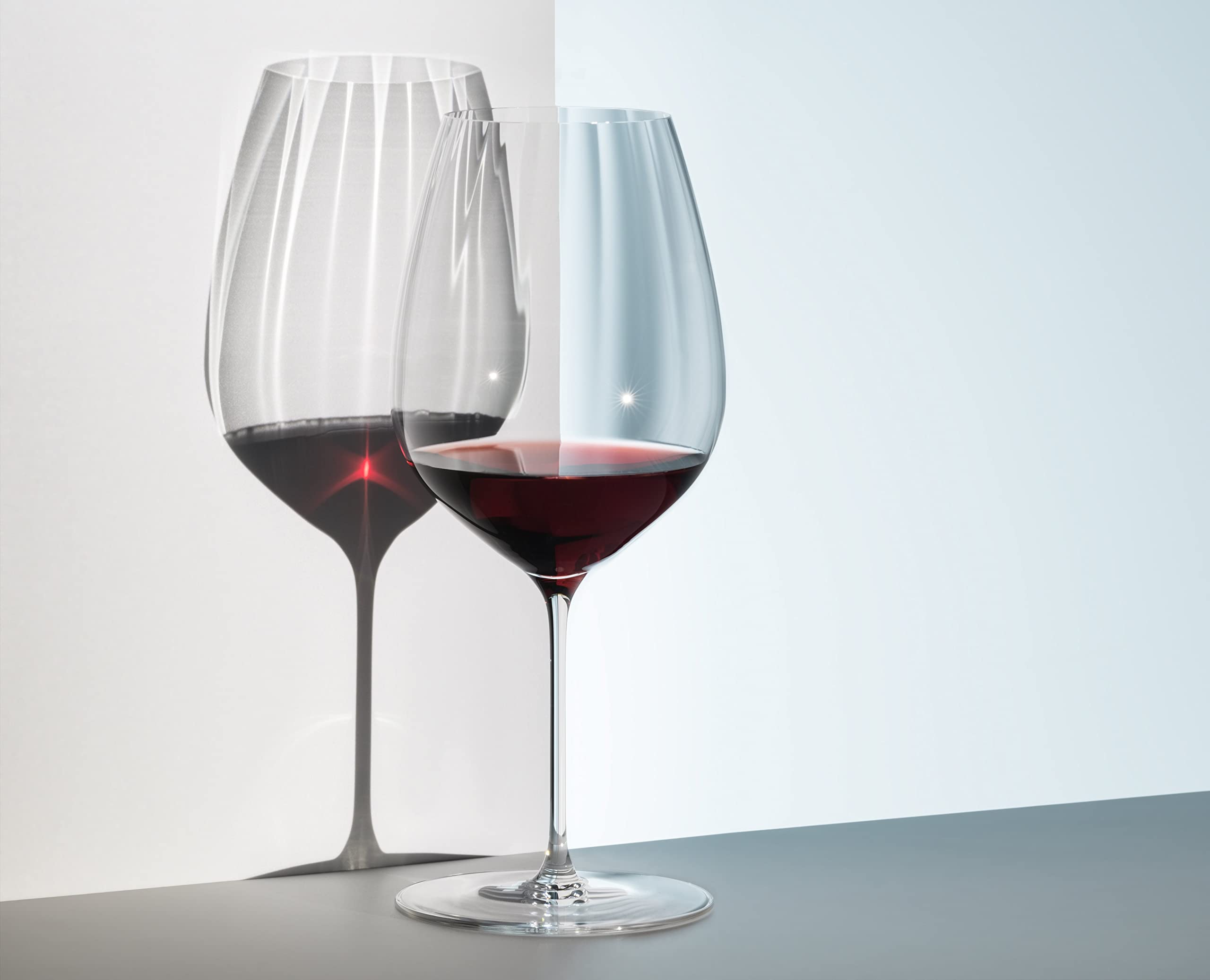 Elegant Riedel Performance wine glass designed to showcase Cabernet and Merlot complexity.