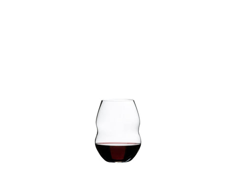 Riedel Swirl Red Wine Glass is dishwasher safe for easy cleanup.