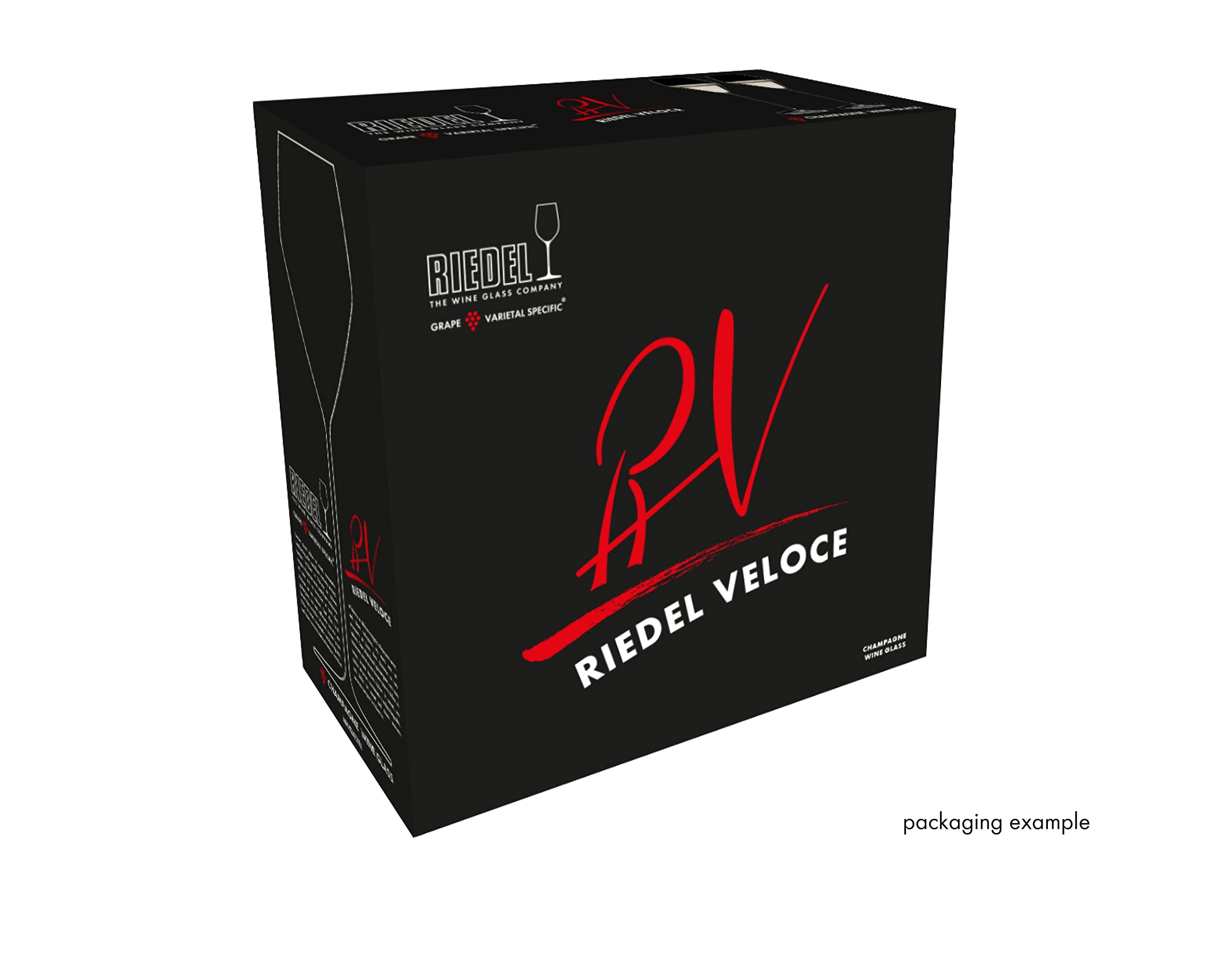 Riedel Veloce glass base diameter 100 mm provides stability.