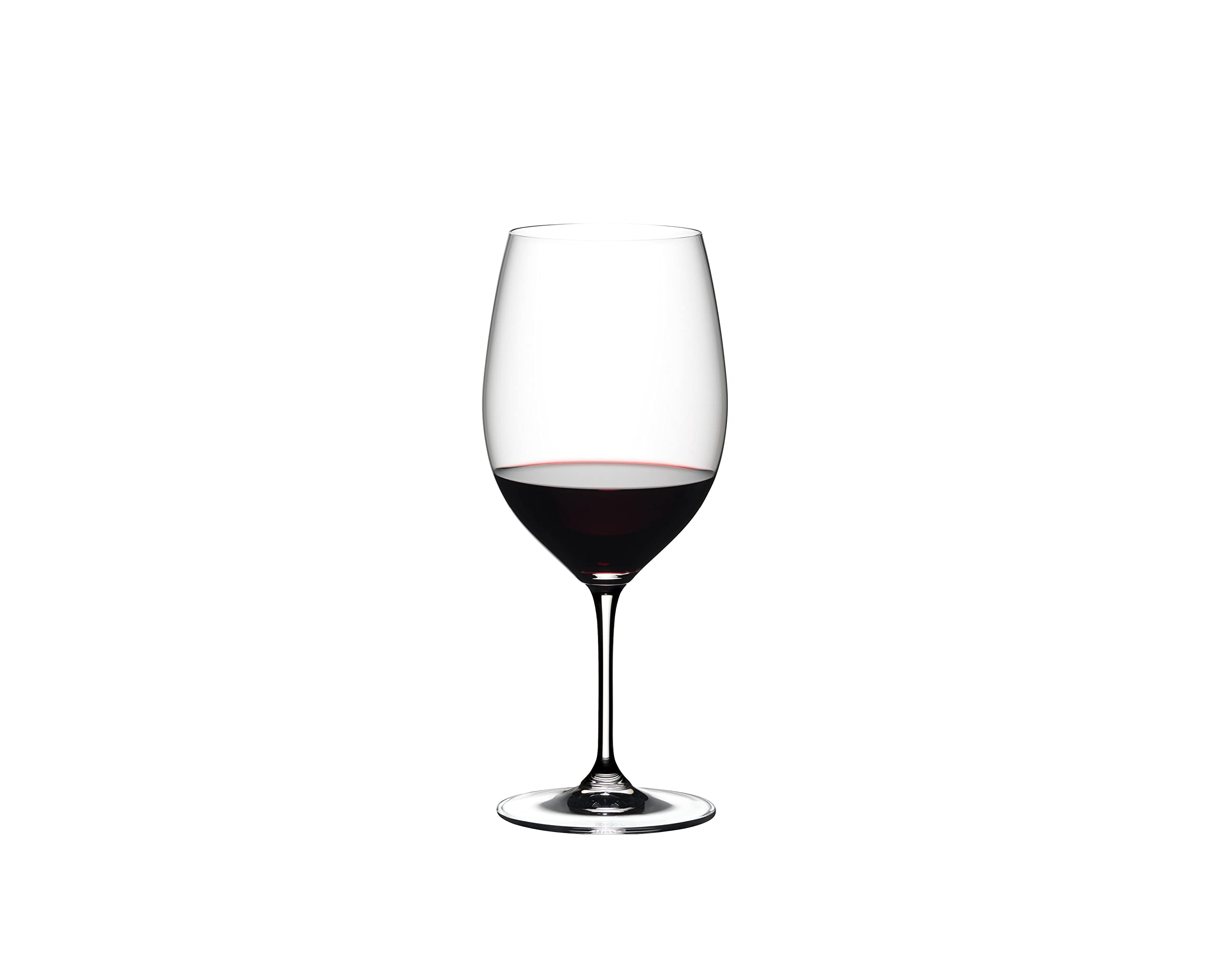 Riedel Vinum glass with generous bowl smooths tannins while preserving fruit.