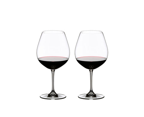 Riedel Vinum Pinot Noir Burgundy Red glass with balloon bowl enhances aroma and balance