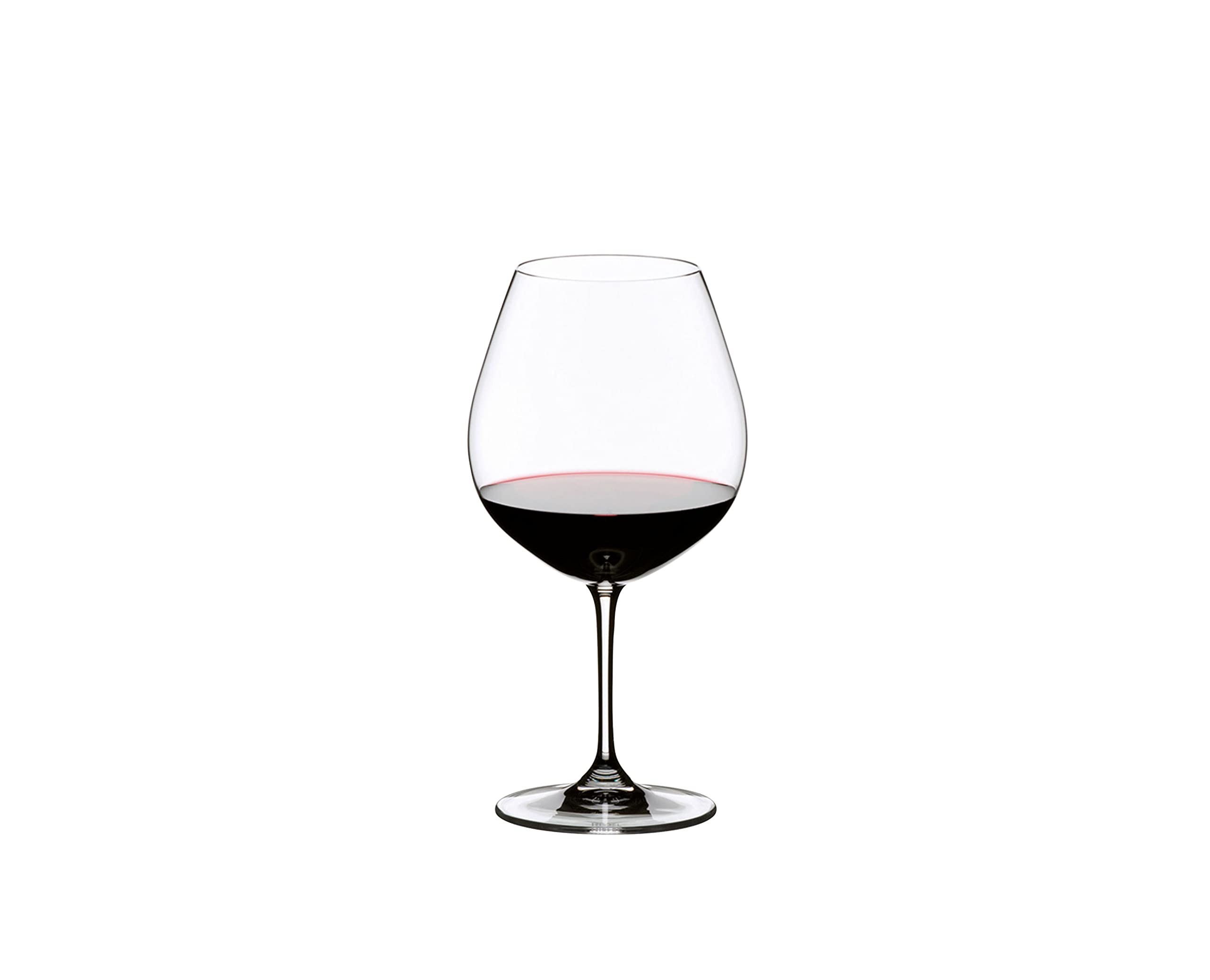 Riedel Vinum Pinot Noir Burgundy Red glass shows generous full capacity elegance