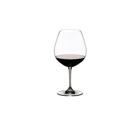 Riedel Vinum Pinot Noir Burgundy Red glass shows generous full capacity elegance