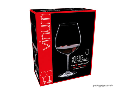 Riedel Vinum Pinot Noir Burgundy Red glass aids aroma expression during tasting
