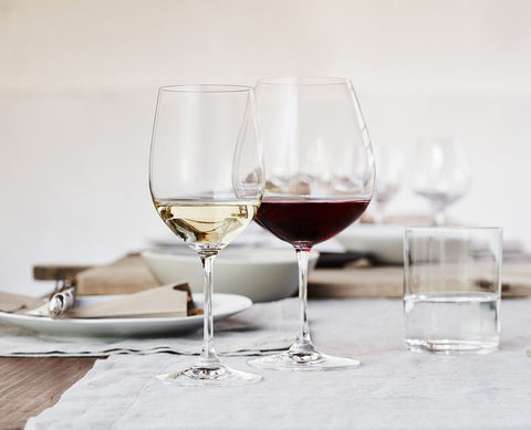 Riedel Vinum Viognier Chardonnay glass top view highlights bowl shape