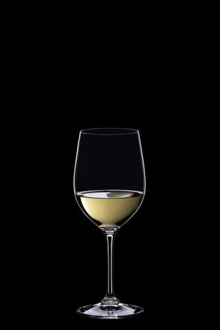 Riedel Vinum Viognier Chardonnay glasses displayed as sophisticated tableware