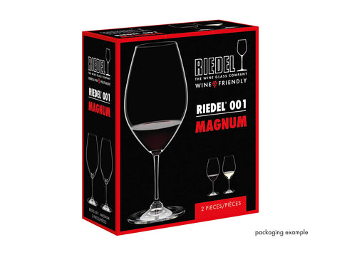 Riedel Wine Friendly decanter enhances aeration and serving.