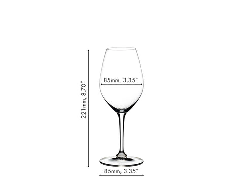 Riedel Wine Friendly 003 champagne glass side view emphasizes sleek silhouette for celebratory pours.