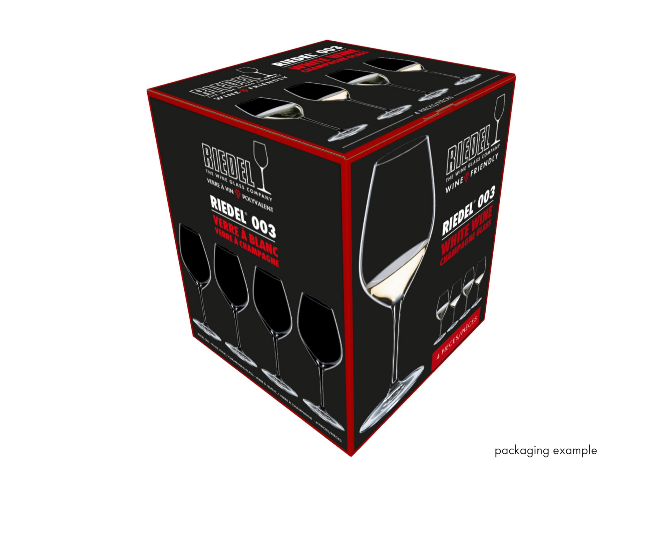Riedel Wine Friendly 003 crystal glass detail showcases premium material and refined edges.
