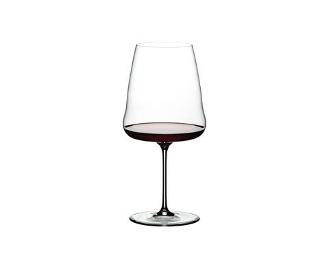 Riedel Winewings aroma-exposure design centers aroma near the nose