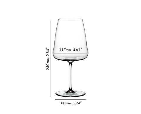 Riedel Winewings Cabernet Sauvignon glass for bold red wines