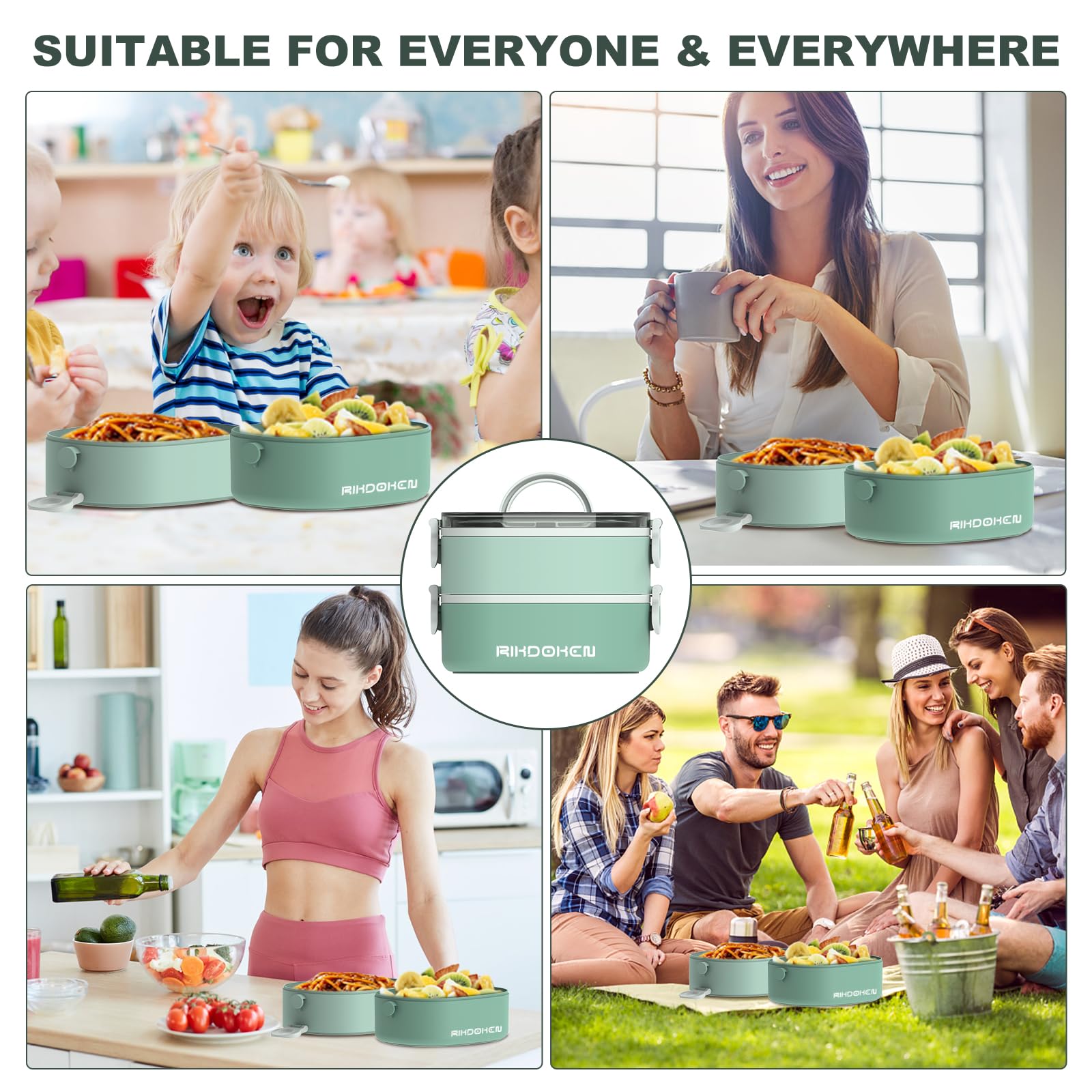 RIKDOKEN durable lunch box design built for daily use by kids and adults.