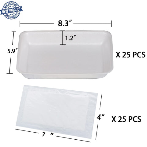 RIKICACA absorbent pad with meat tray improves moisture control and display appeal.