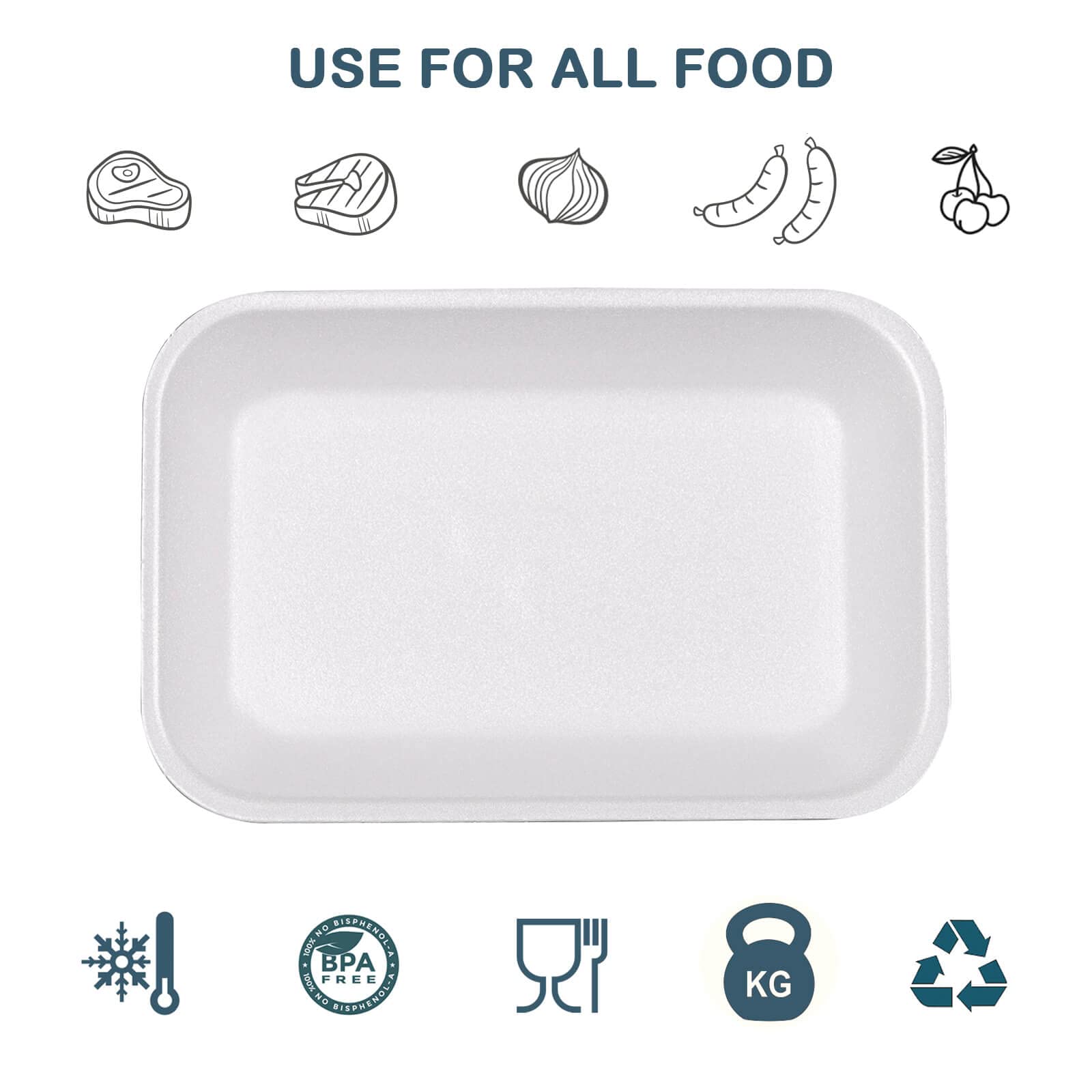 RIKICACA freezer-safe foam tray designed for safe cold storage and transport.
