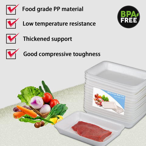 RIKICACA 25-piece tray set with absorbent pads for presentation.