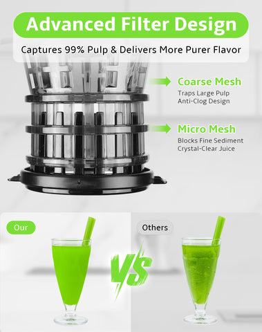 Rilara BPA free materials ensure safe family juice preparation.