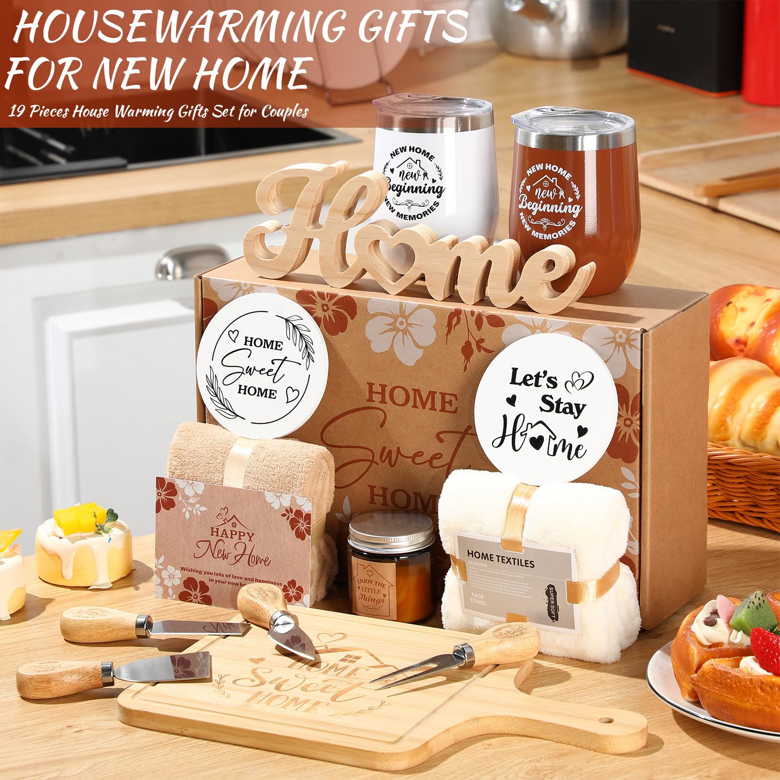 RimCereal white and brown towels ideal for fresh kitchen cleanup and guest use