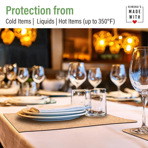 RIMONA'S gift-ready cork placemats ideal for housewarmings or host gifts.