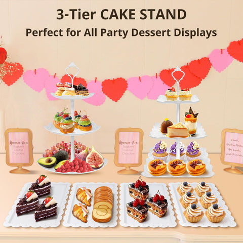 Rindoujin three-tier wedding cake stands for flexible party styling