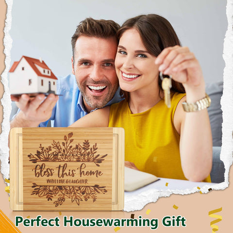 Ringshine new home gift idea, versatile bamboo cutting board.
