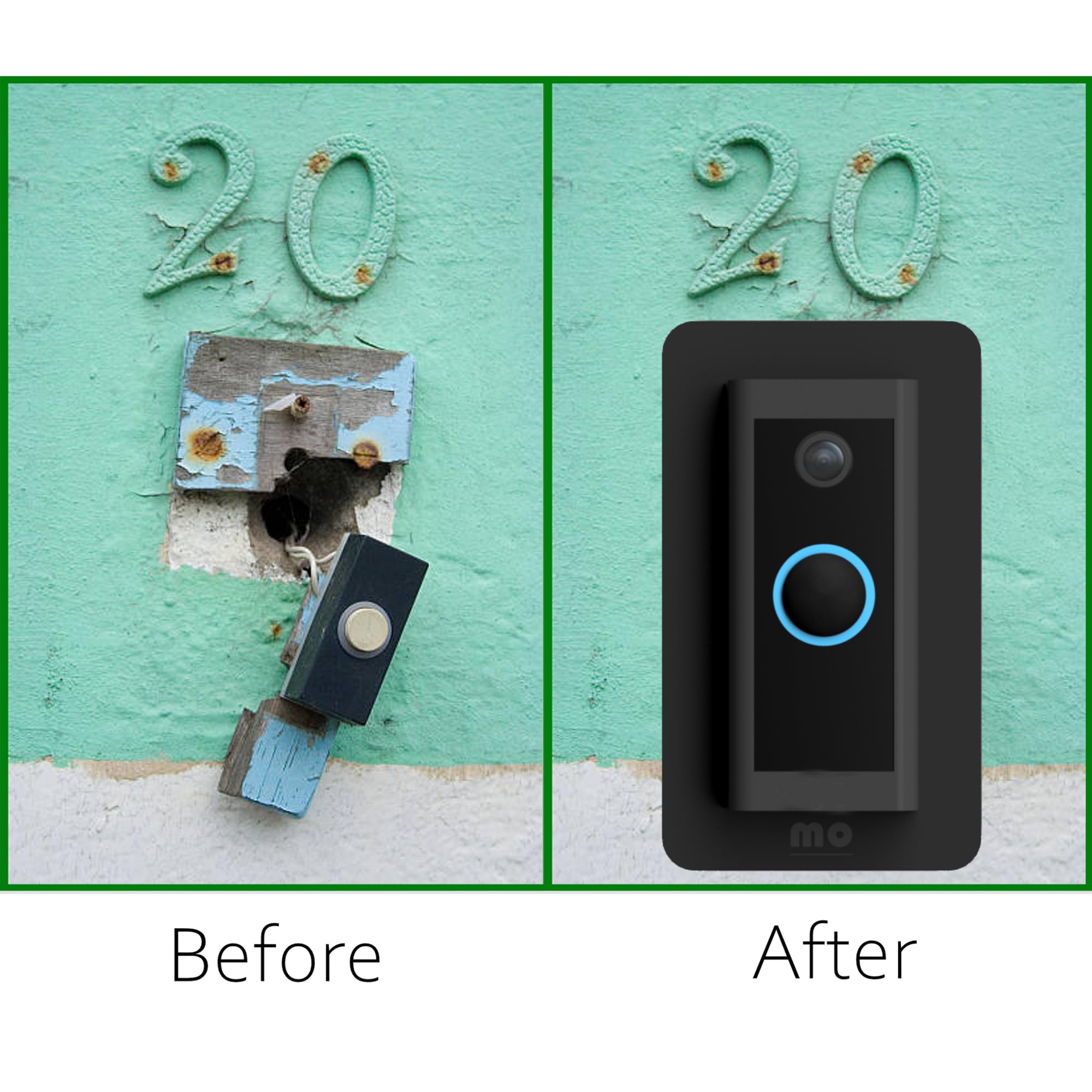 RingWired wall plate compatible with all RingWired accessories.
