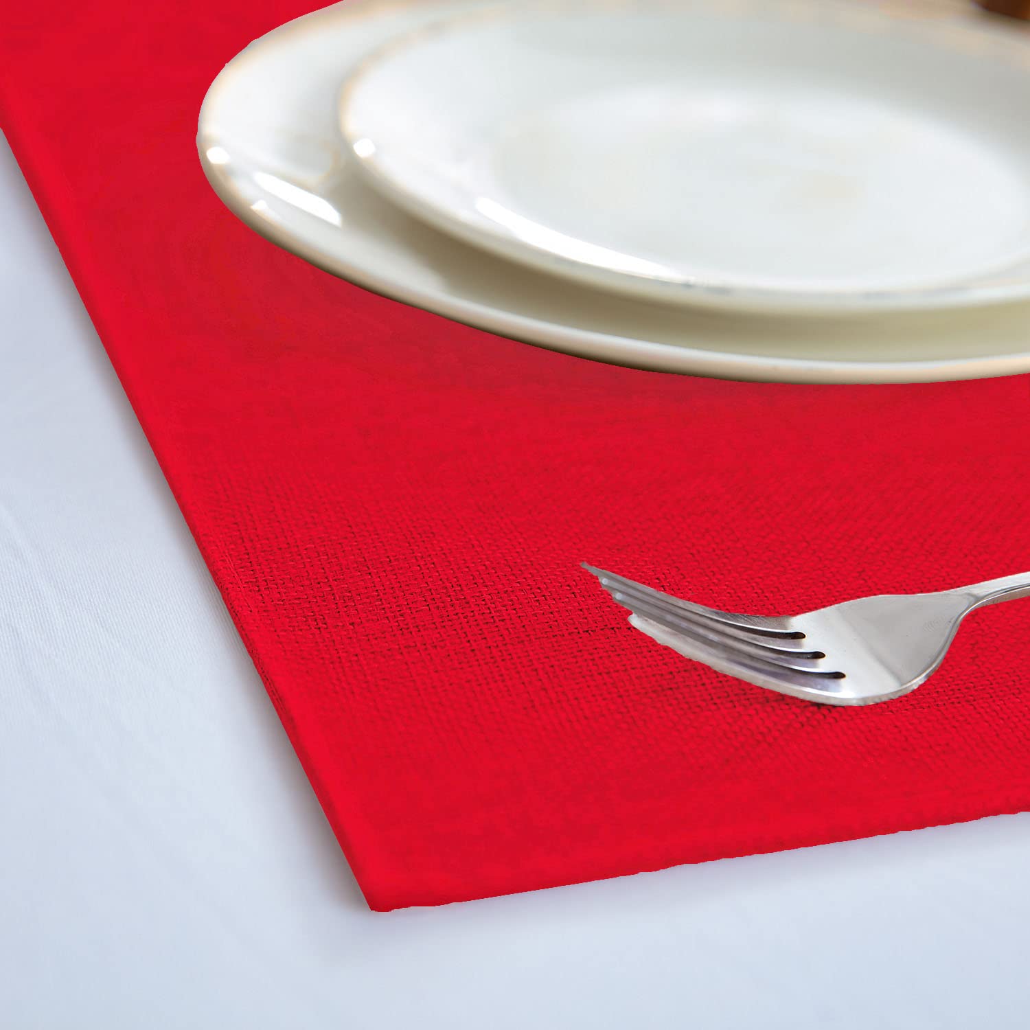 Rinpon seasonal red placemats ideal for Christmas and Thanksgiving tables
