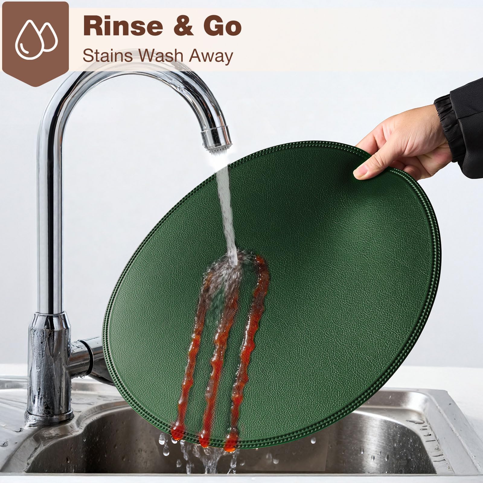 Rinpon placemats set used for holiday table ambience
