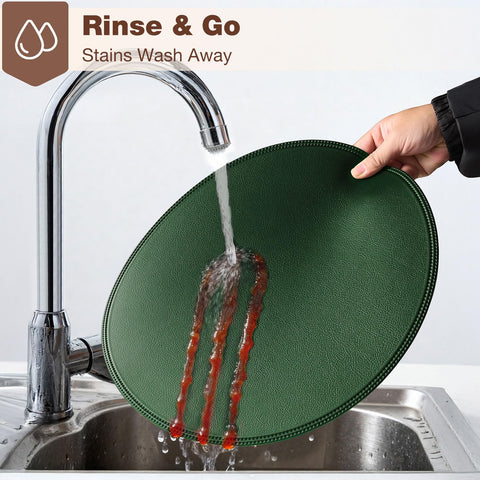 Rinpon placemats set used for holiday table ambience